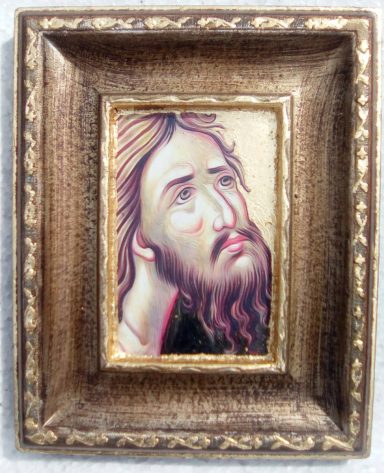 Saint Jean-Baptiste Icône en bois